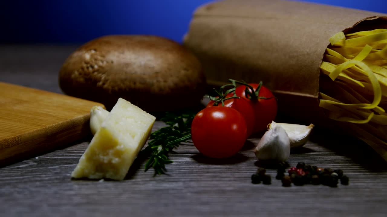 Stock Video Pasta Meal Ingredients Live Wallpaper - Free Download