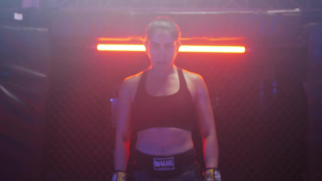 Stock Video Intimidating Face Of A Martial Arts Fighter Animated Wallpaper - Free Download