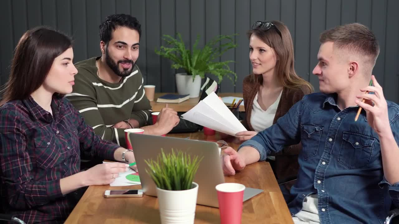 Stock Video Motivated Team Cheer After Successful Launch Live Wallpaper - Free Download