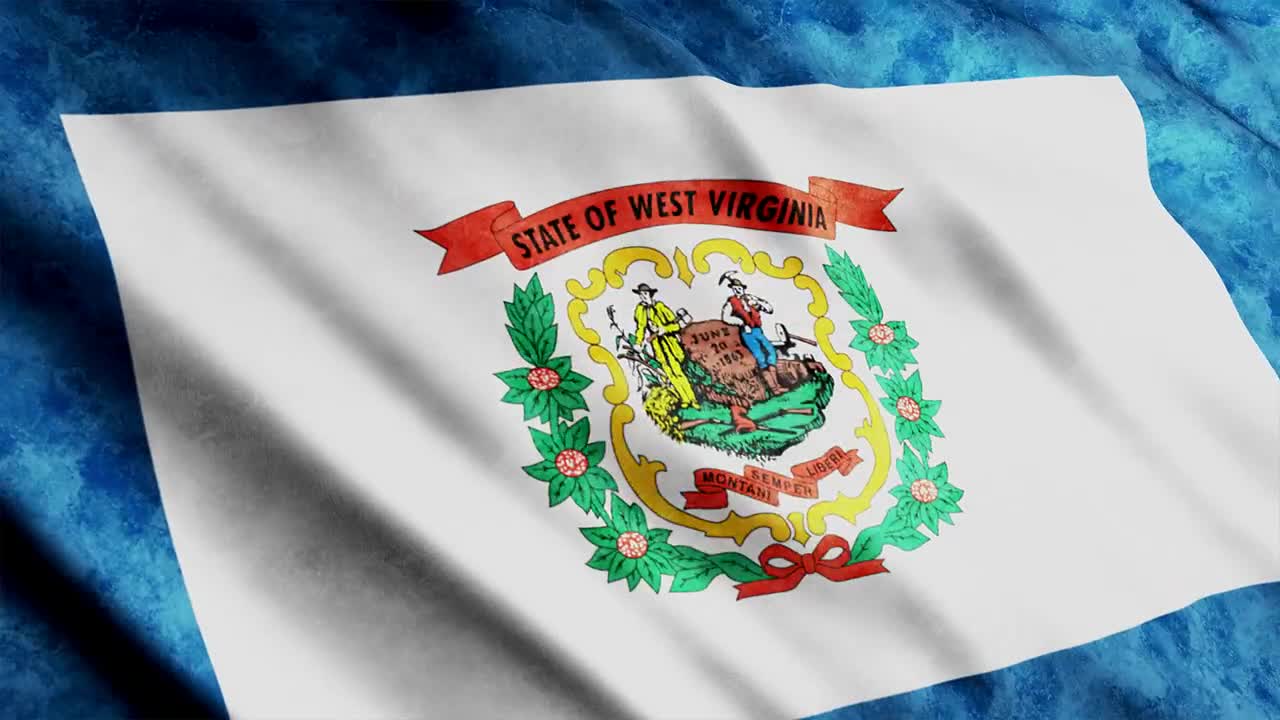 Stock Footage West Virginia State Flag Waving In D Live Wallpaper - Free Download