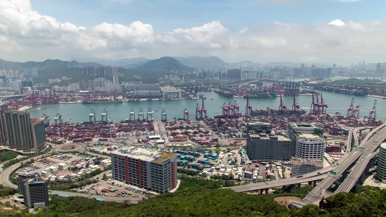 Free Video Stock time lapse of a trading port in hong kong Live Wallpaper - Free Download
