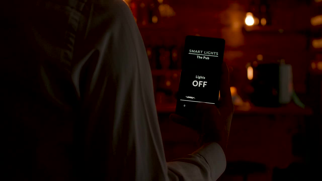 Stock Video Innovative Smart Home Mobile App Demonstration Animated Wallpaper - Free Download