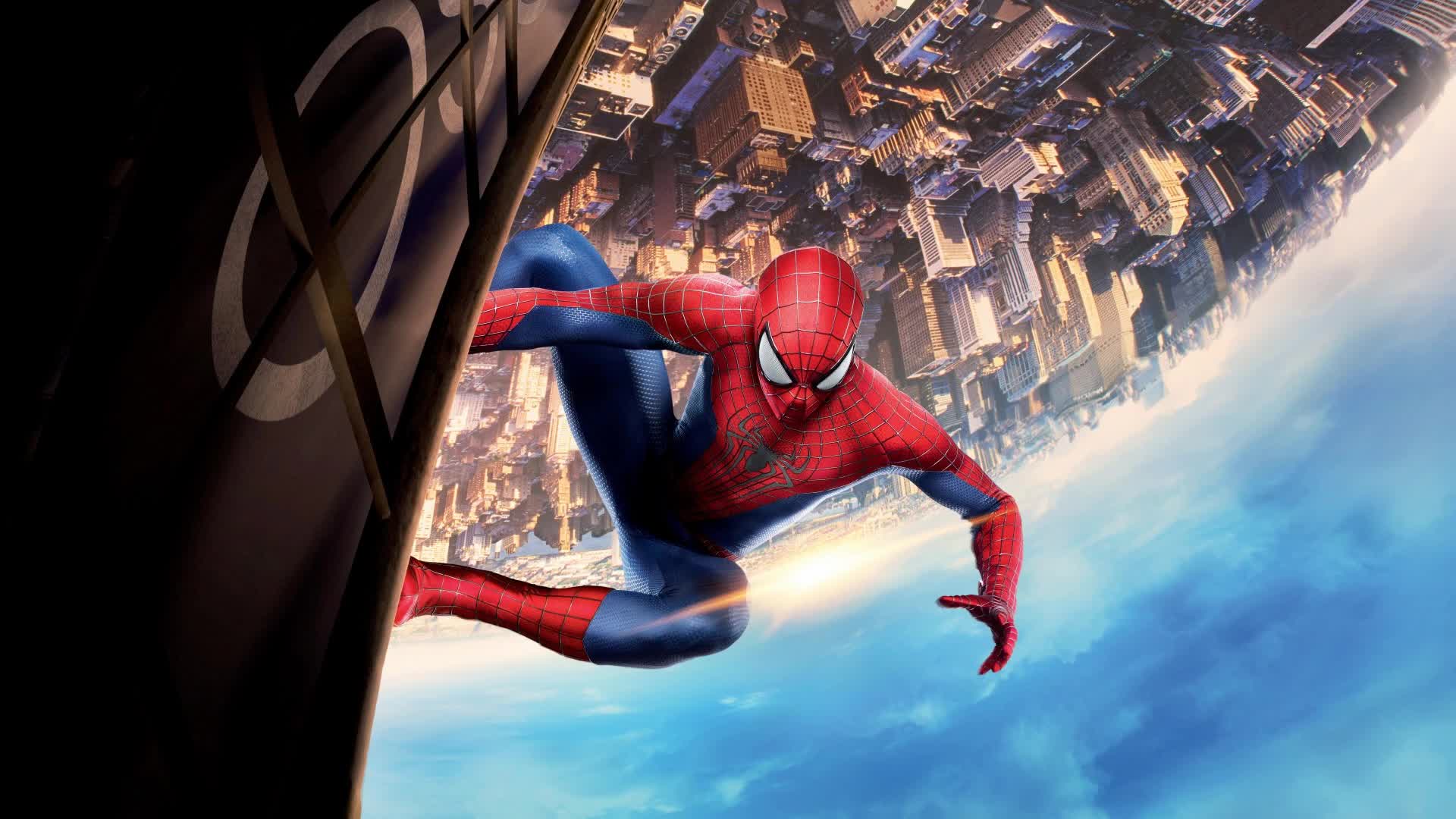 Spider  Man  Over  City  Live  Wallpaper - Free Download