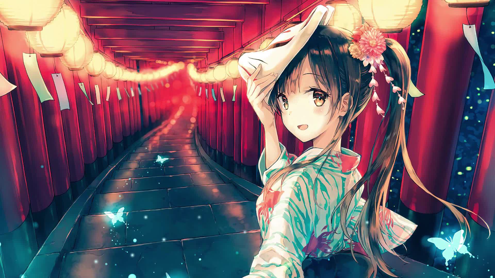 Summer Festival Girl Music Live Wallpaper - Free Download