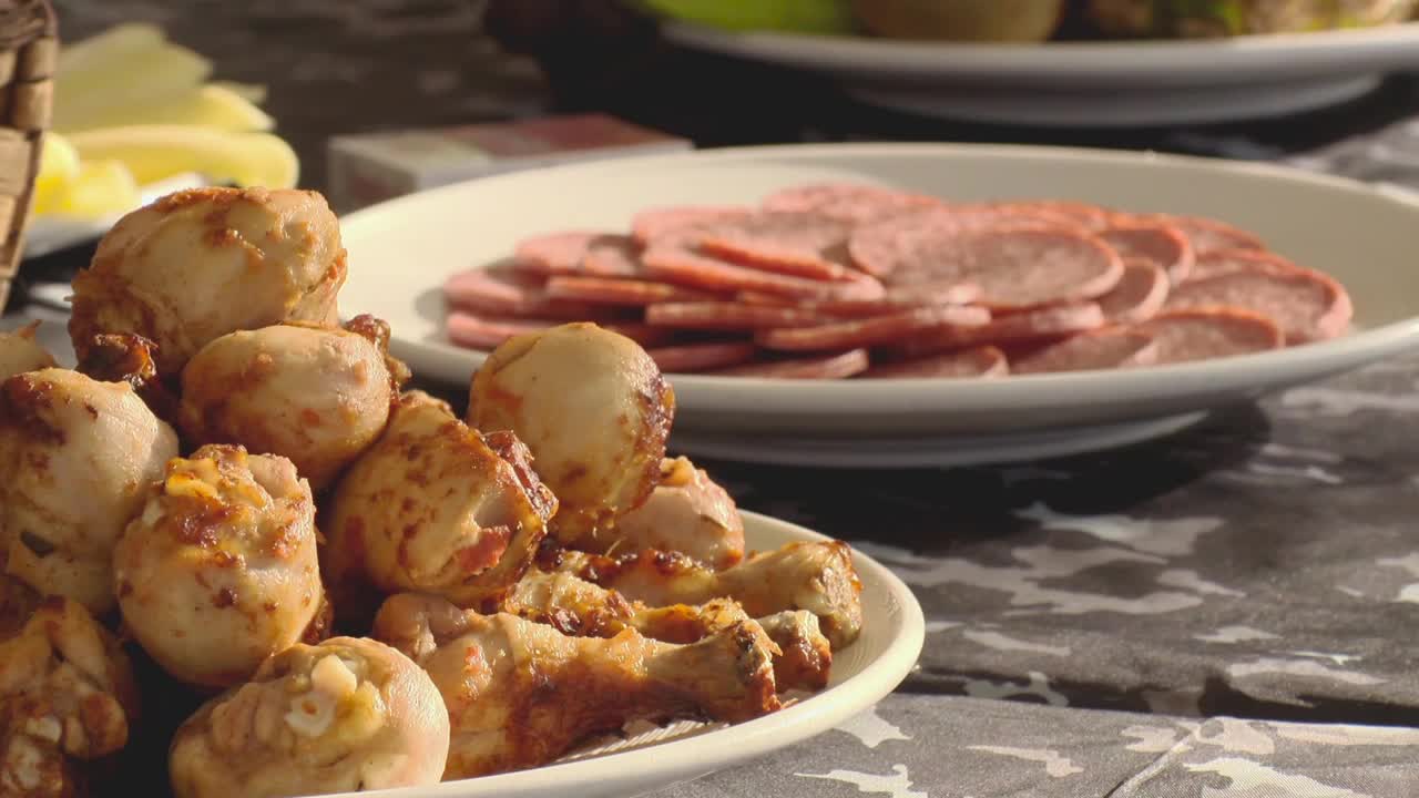 Stock Video Fried Chicken And Ham Live Wallpaper For PC - Free Download