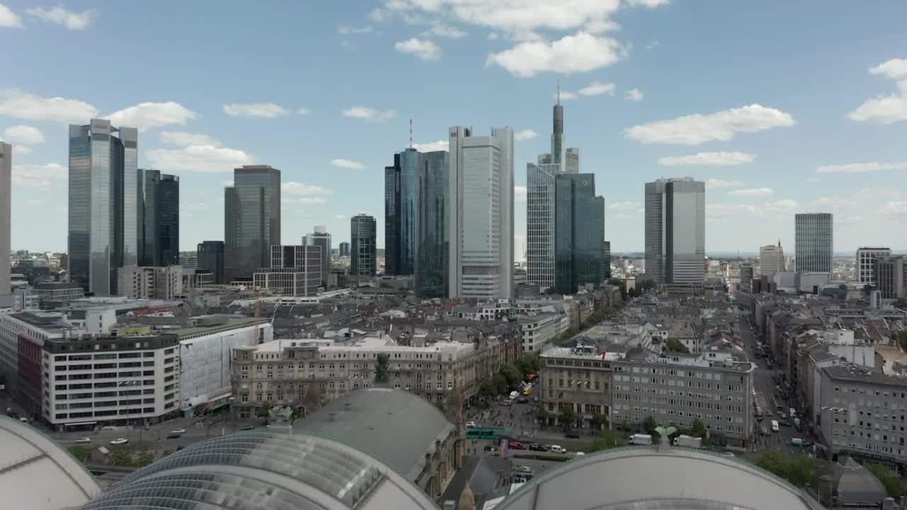 Free Video Stock Skyline View Of Frankfurt And Its Buildings Live Wallpaper - Free Download