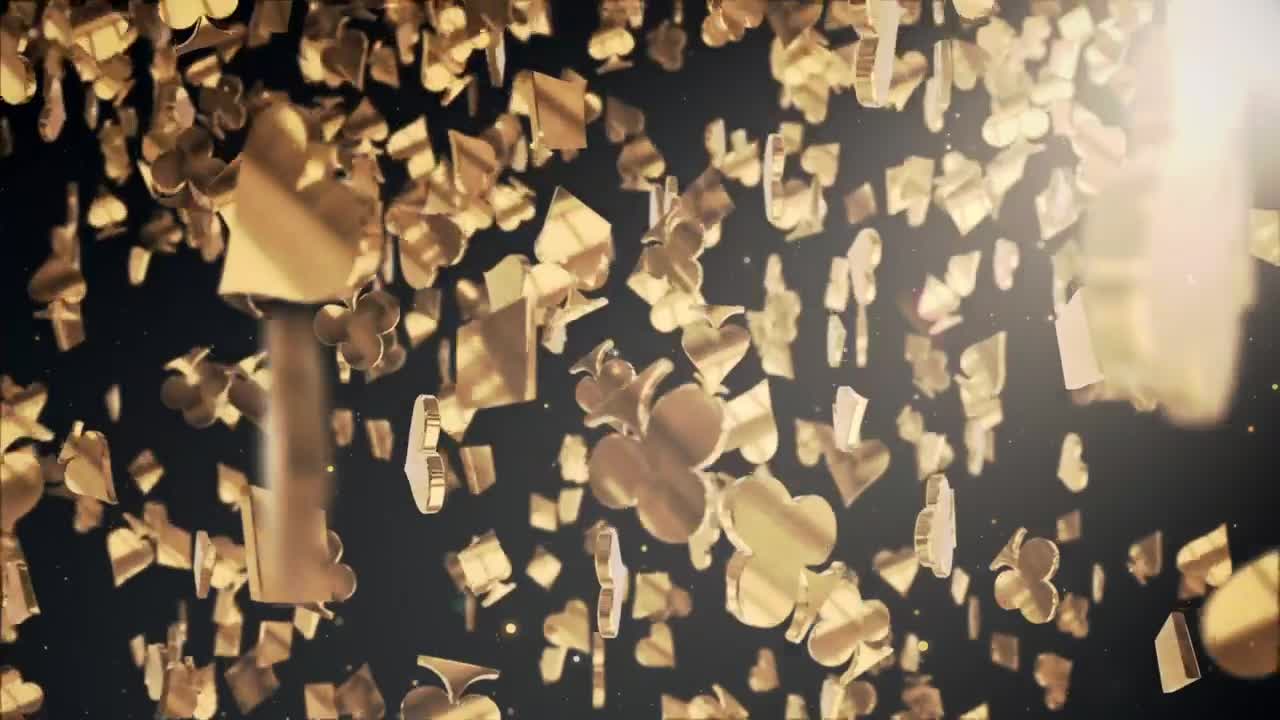 Free Stock Video Shiny Golden Poker Figures Falling Live Wallpaper - Free Download