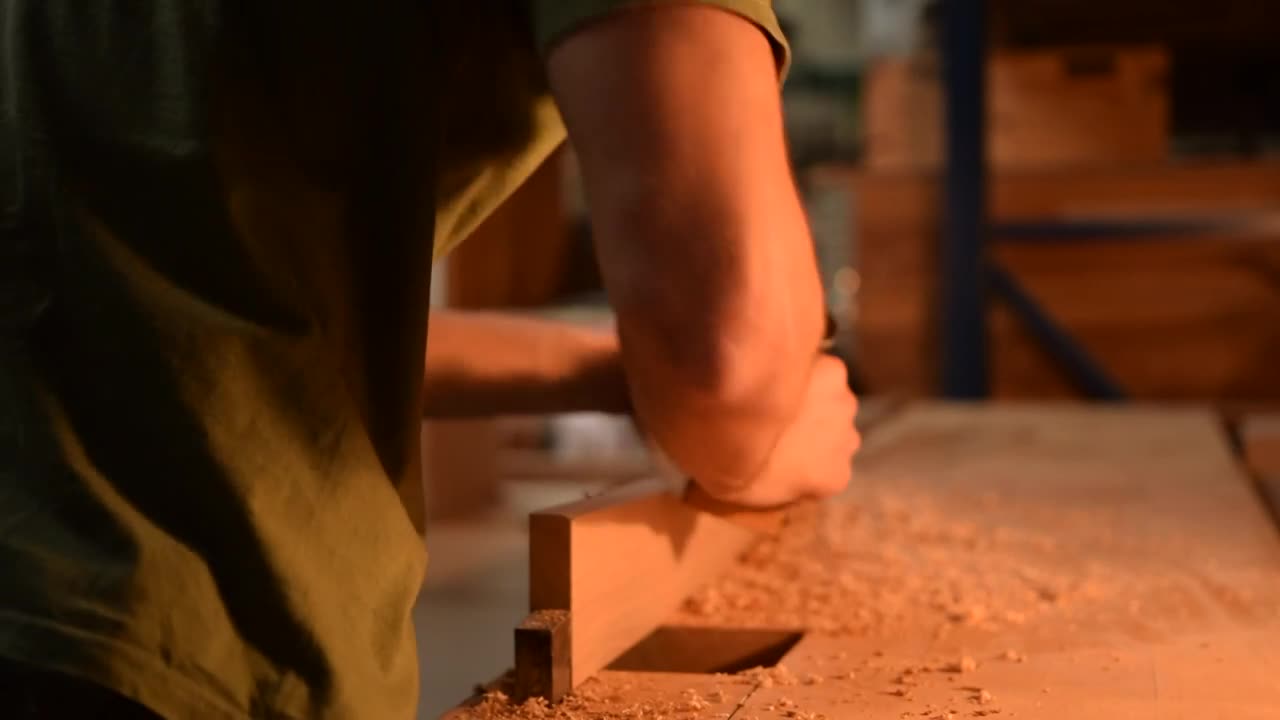 Video Stock Carpenter Sanding A Wood In His Workshop Live Wallpaper For PC - Free Download