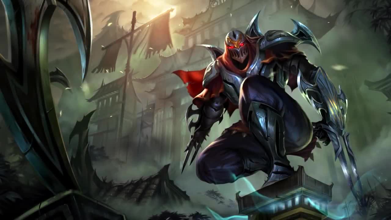 Zed the Master of Shadows Login Screen League of Legends - Free Download