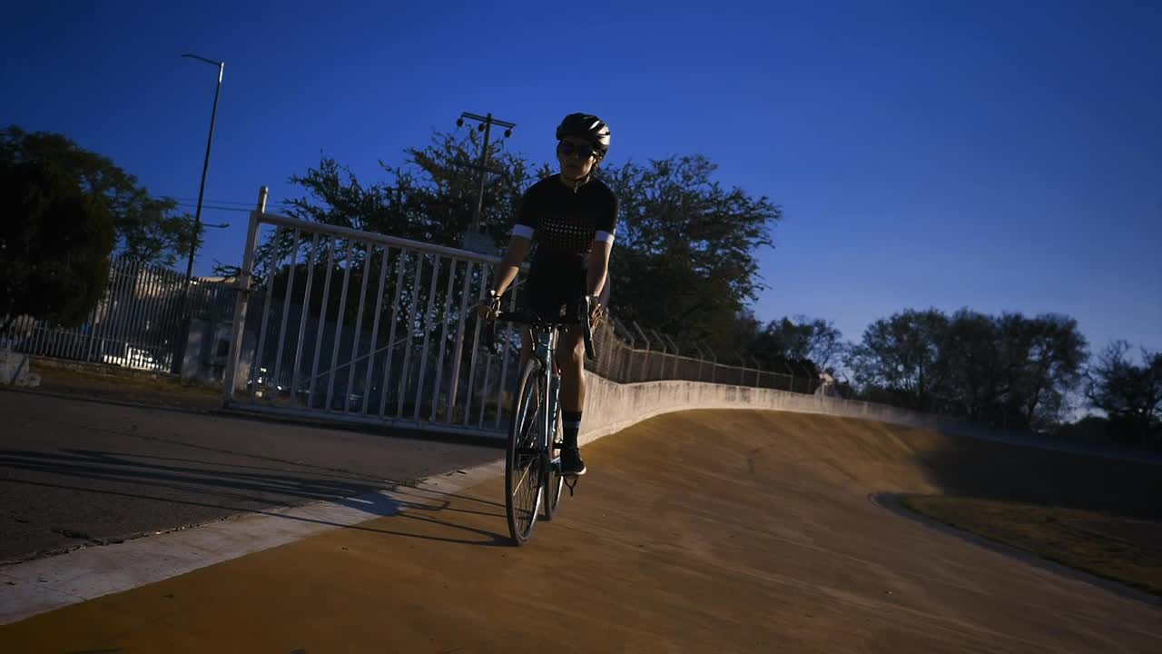Stock Video Cyclist On A Cycling Track Outdoors Live Wallpaper For PC - Free Download