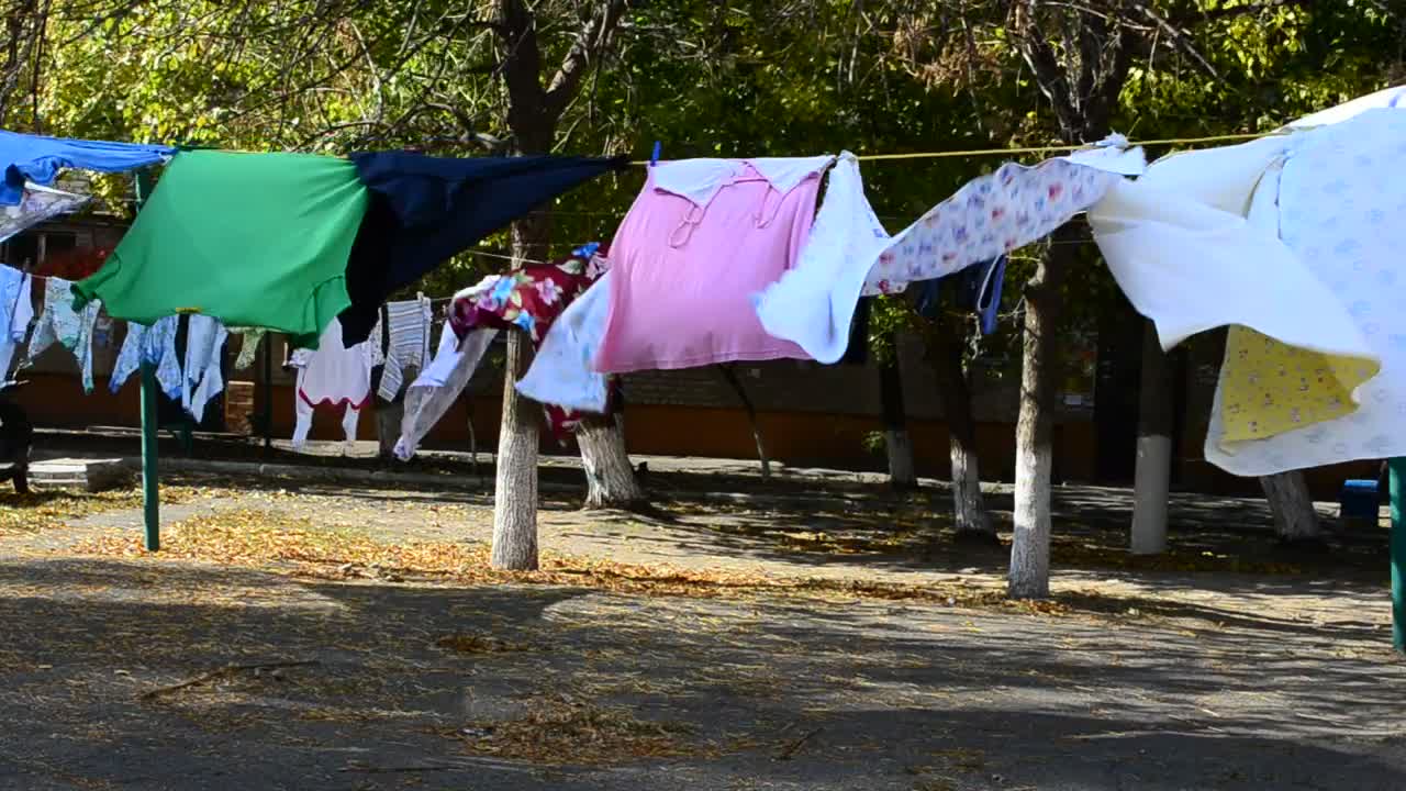 Video Stock Clothes Drying Outside Live Wallpaper For PC - Free Download