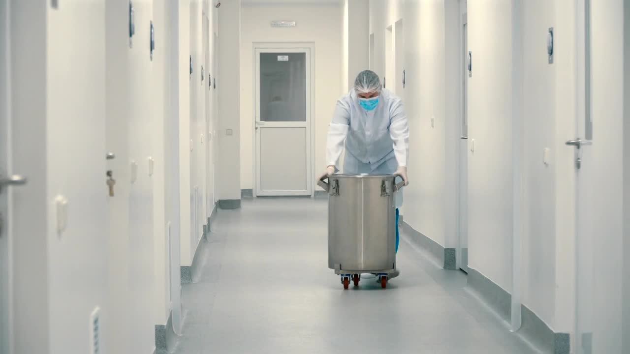 Stock Video Doctor Walking Down A Hospital Hallway Live Wallpaper For PC - Free Download