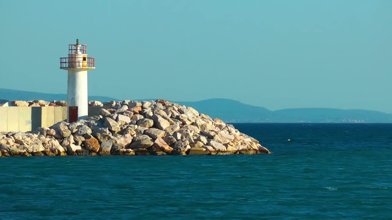 Free Video Stock Small Lighthouse On The Seashore Live Wallpaper - Free Download