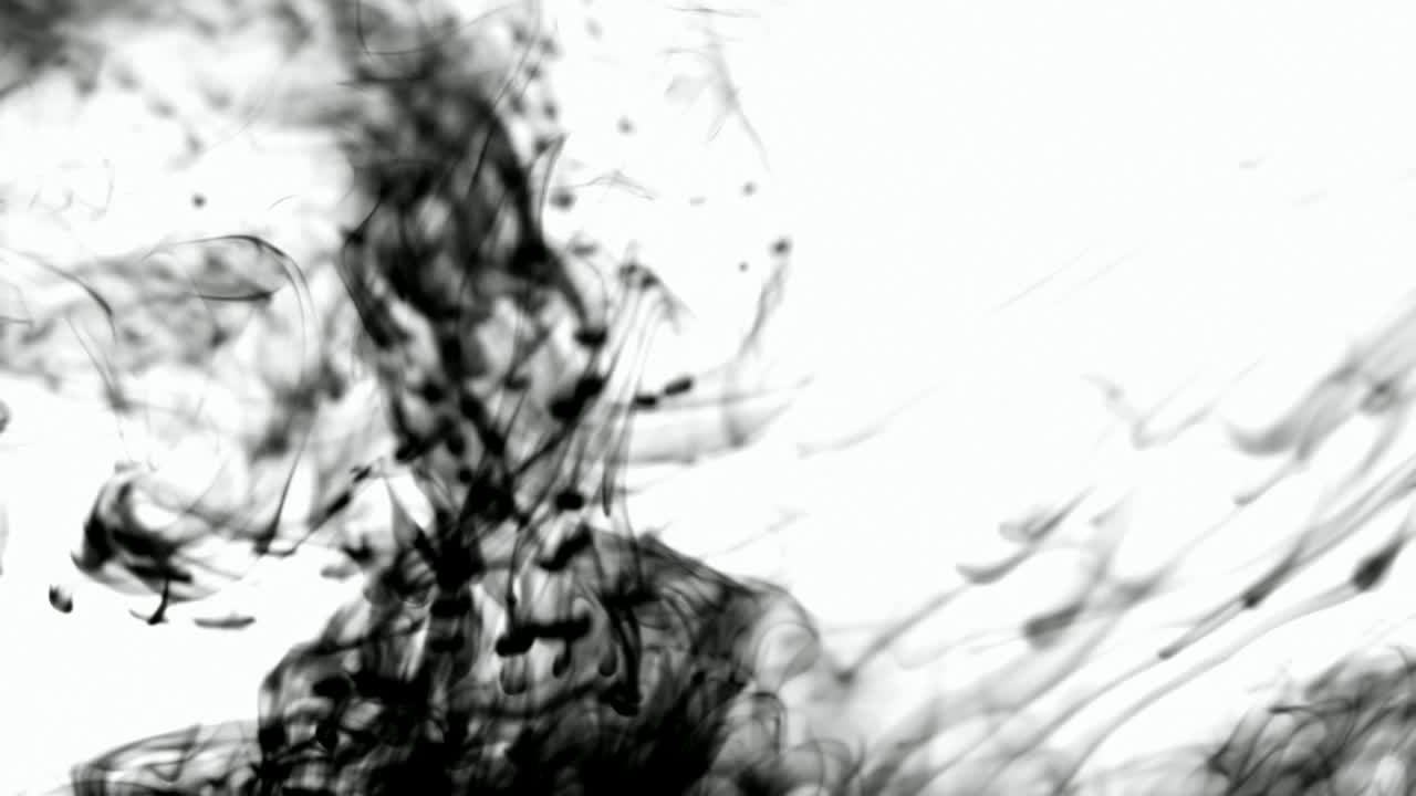 Free Video Stock Slow Moving Black Ink Floating In Water Live Wallpaper - Free Download
