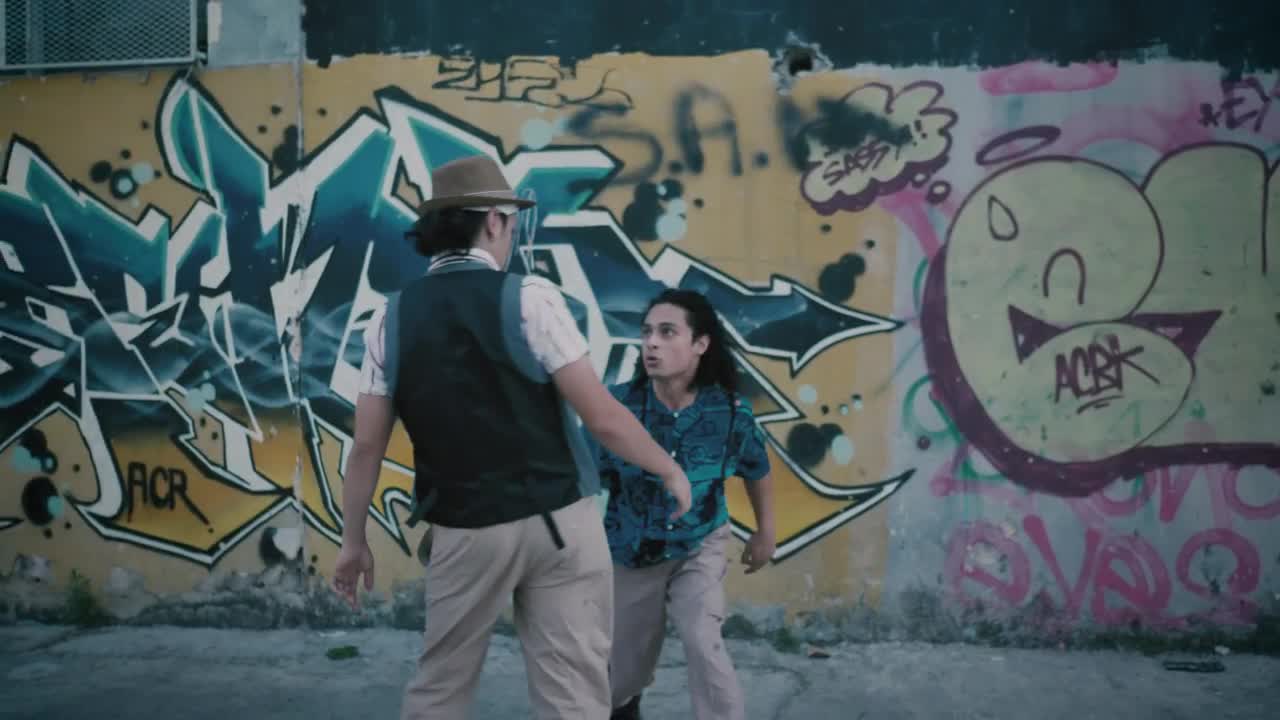 Stock Footage Urban Men Doing A Dance Duel Live Wallpaper - Free Download