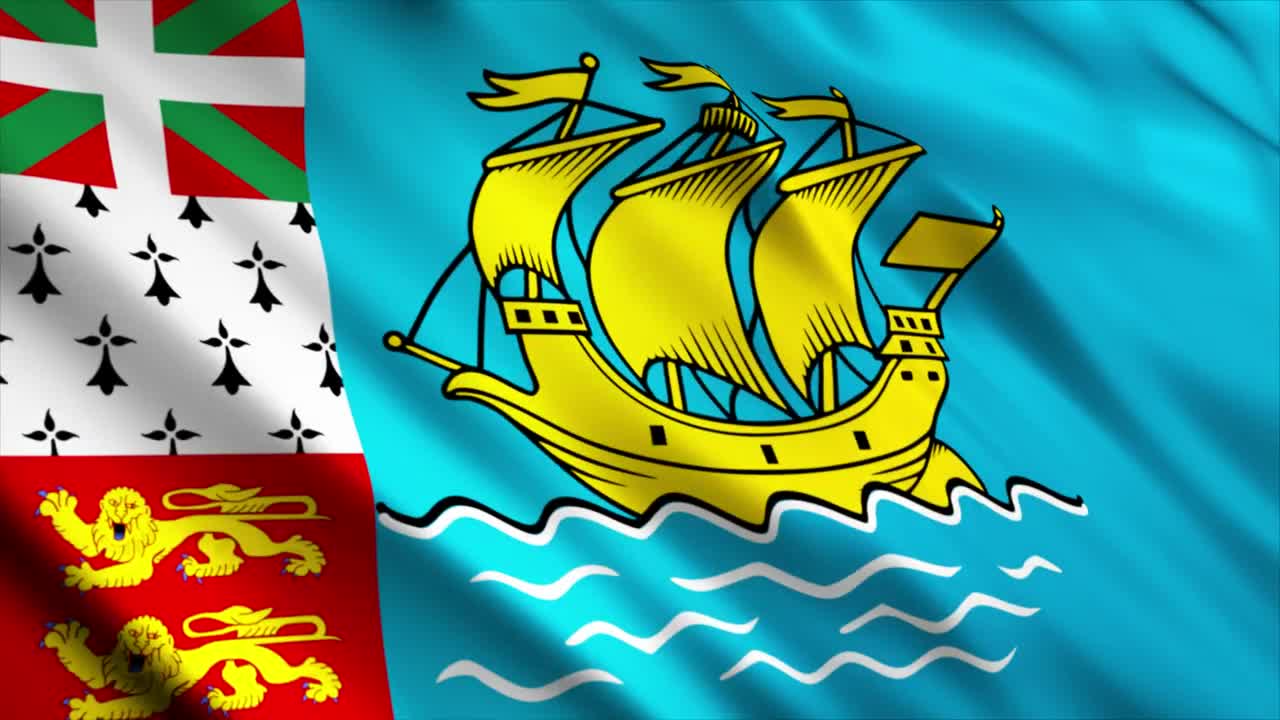 Free Stock Video Saint Pierre And Miquelon Flag Waving Live Wallpaper - Free Download