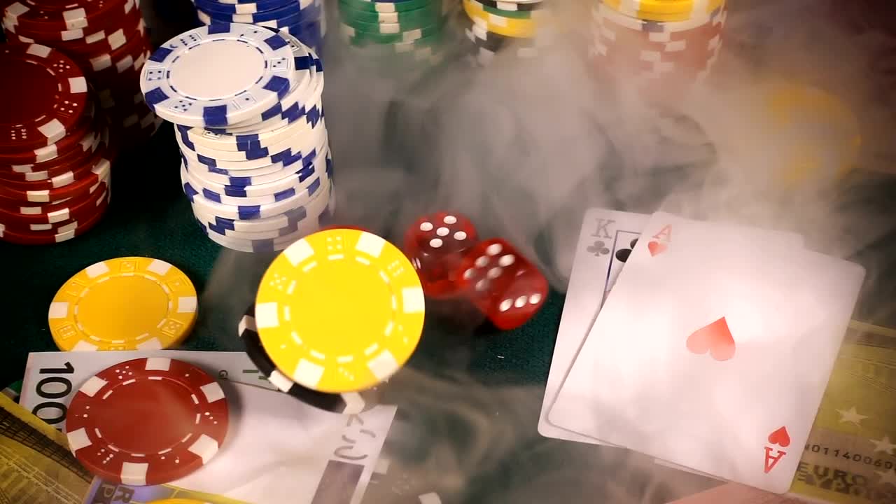 Video Stock Casino Chips Falling In A Poker Board Live Wallpaper For PC - Free Download