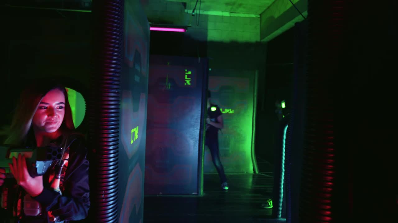 Stock Video Guys Having A Good Time At Laser Tag Live Wallpaper For PC - Free Download