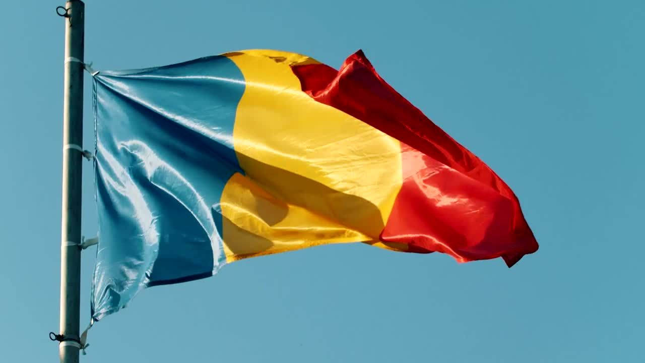 Free Stock Video Romania Flag Waving In The Wind Live Wallpaper - Free Download