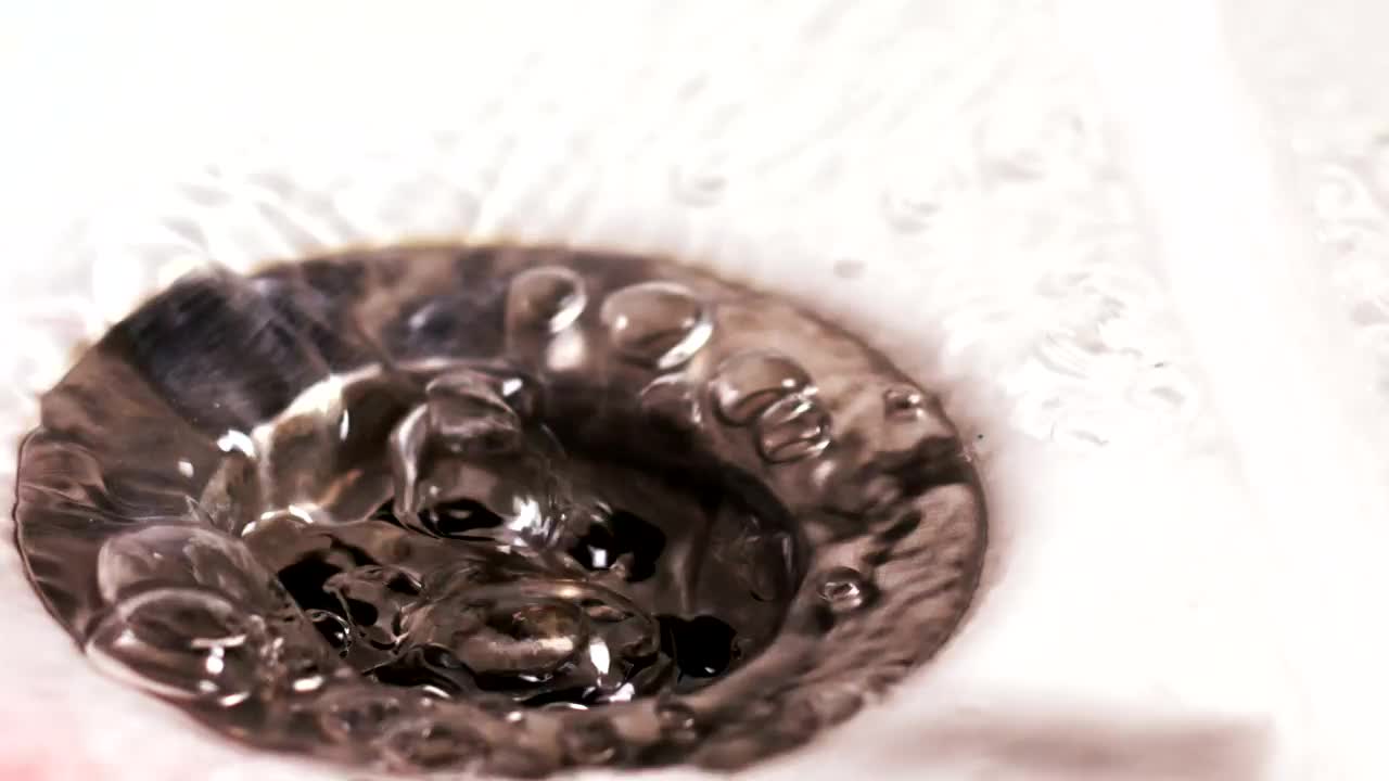Stock Footage Water And Blood Running Down The Sink Live Wallpaper - Free Download