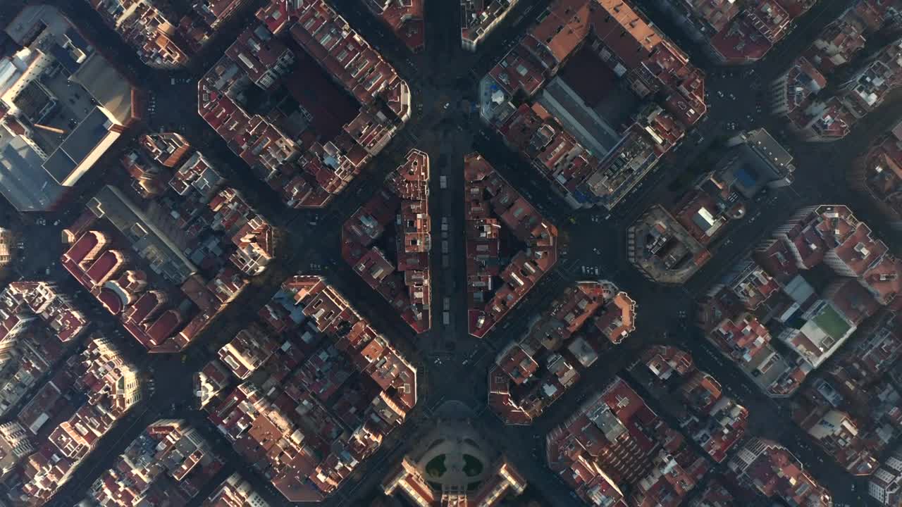 Free Video Stock top shot of barcelona city aerial shot Live Wallpaper - Free Download