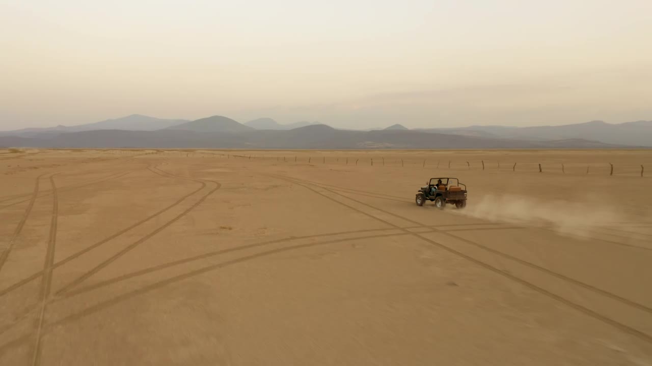 Free Stock Video Traveling Arid Desert Aboard A Jeep Aerial Shot Live Wallpaper - Free Download
