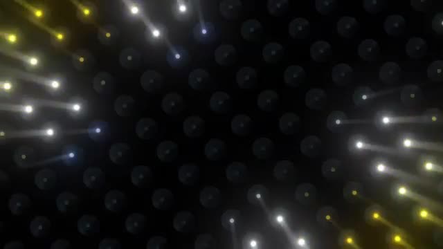 Stock Video Large Curved Screen Showing A Lot Of Yellow Lights Smal Animated Wallpaper - Free Download