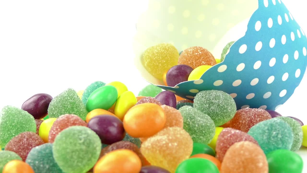 Video Stock Pile Of Colored Gums On White Live Wallpaper Free - Free Download