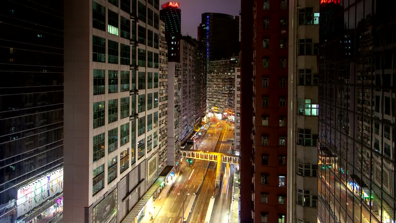 Stock Video Heavy Street Traffic In Hong Kong Animated Wallpaper - Free Download