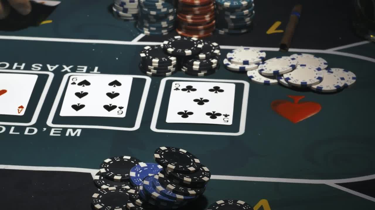 Video Stock Close Shot Of A Person Winning At Poker Live Wallpaper For PC - Free Download