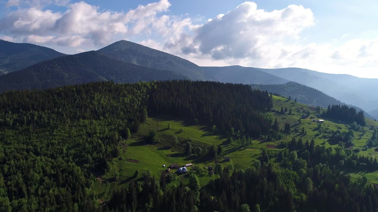 Stock Video Green Mountainous Valley During A Sunny Summer Live Wallpaper For PC - Free Download