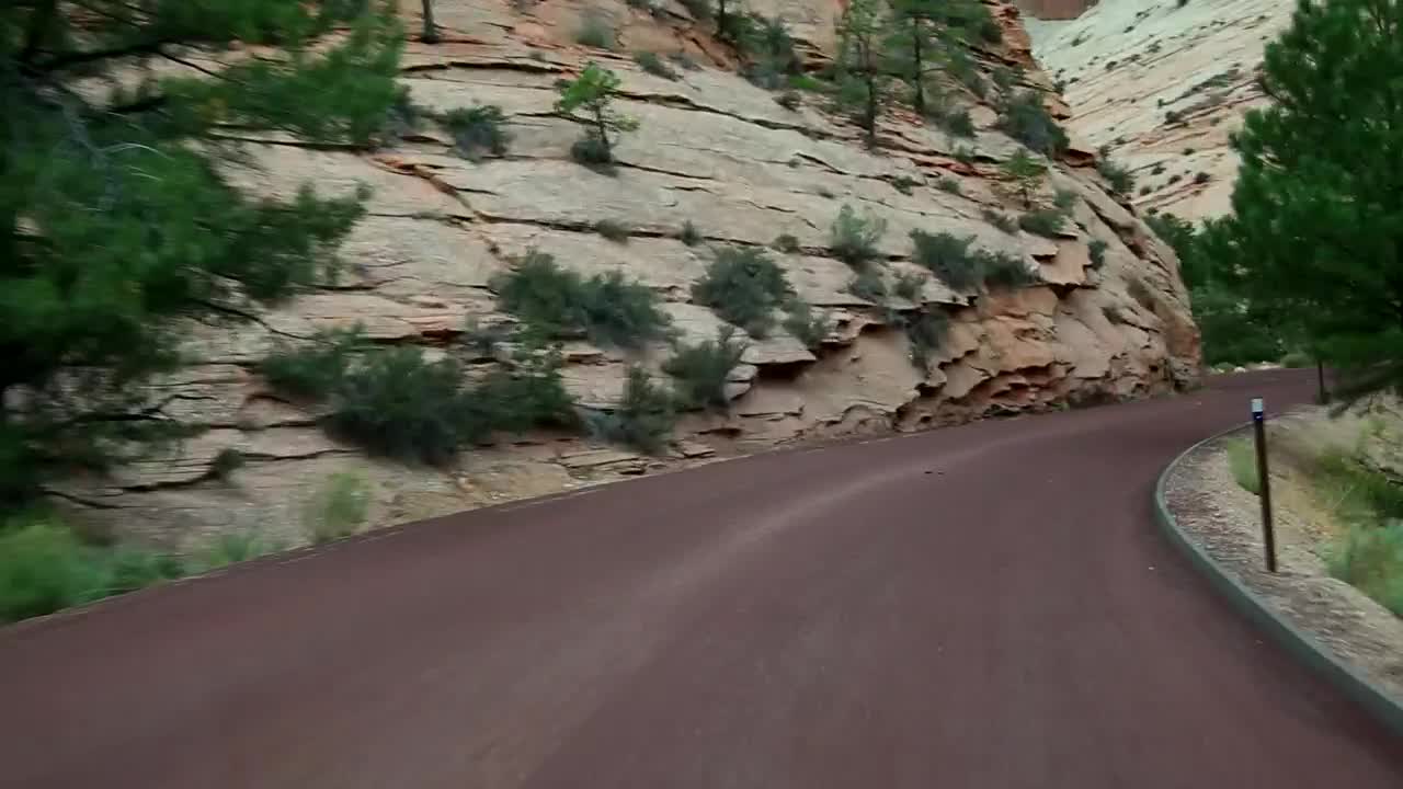 Video Stock Cars Driving Through Zion National Park Live Wallpaper For PC - Free Download