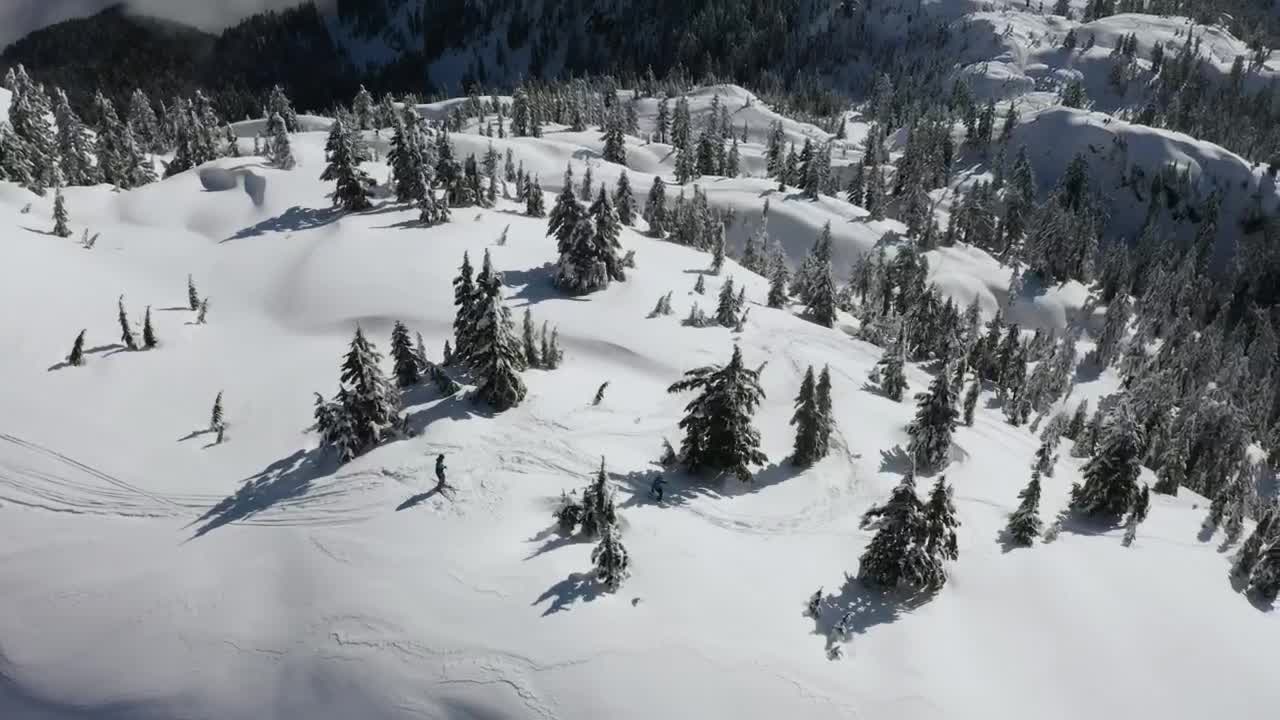 Free Video Stock Skiing Through The Snowy Relief Of Canada Live Wallpaper - Free Download