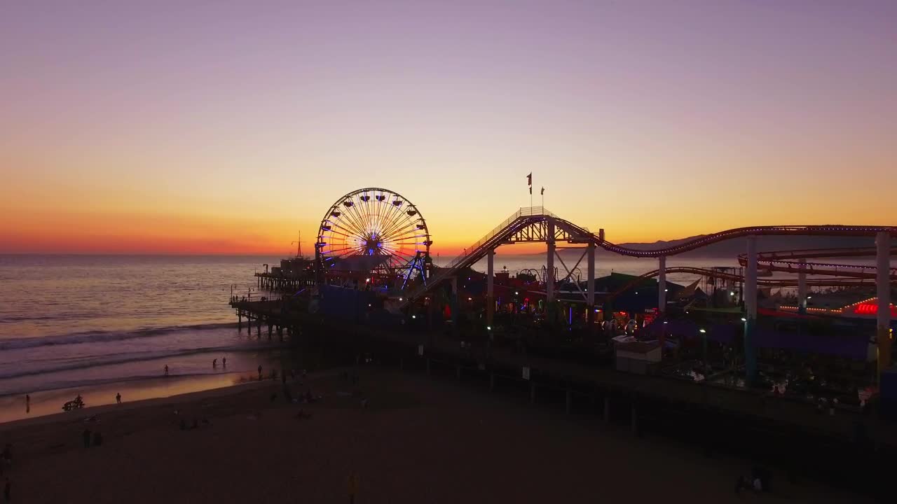 Stock Video Drone Flying Over A Ferris Wheel Live Wallpaper For PC - Free Download