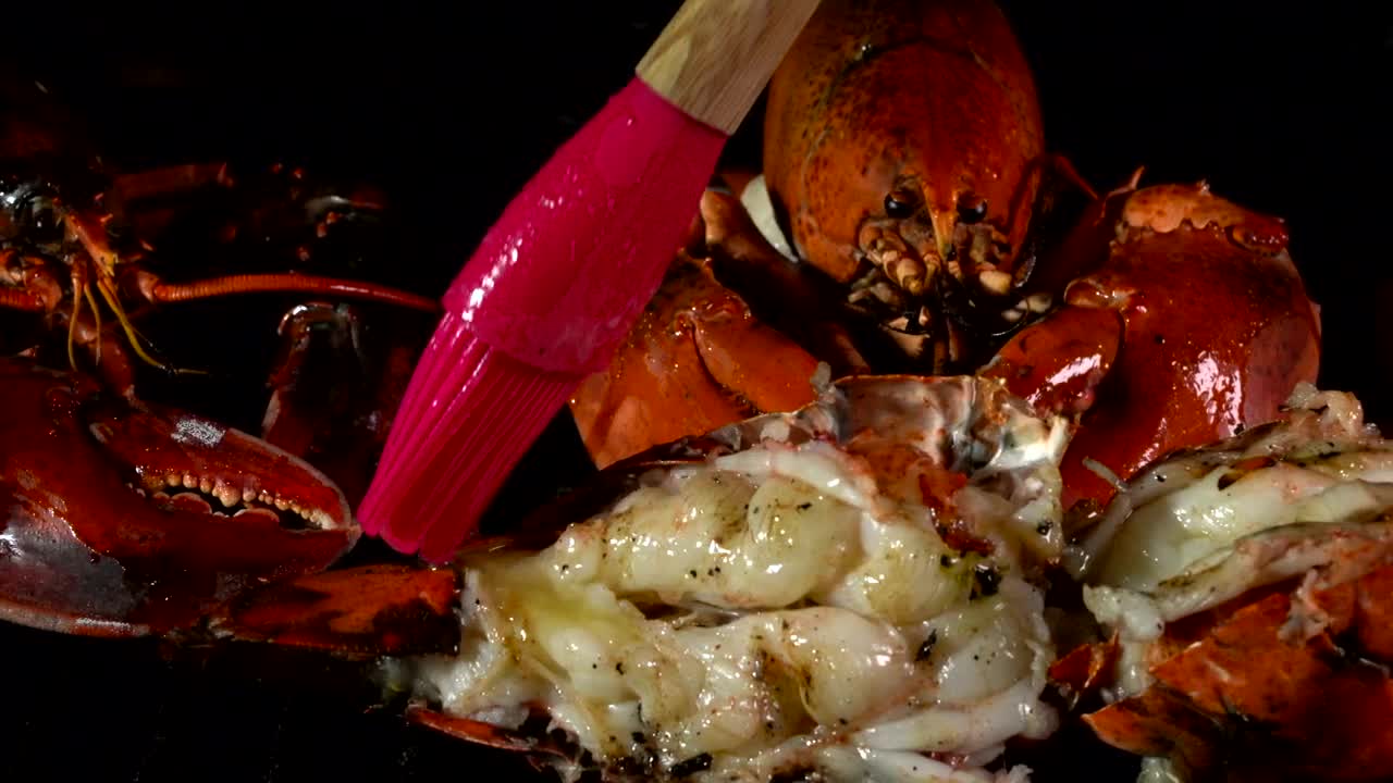 Stock Video Lobster Fired Over Hot Coals Animated Wallpaper - Free Download