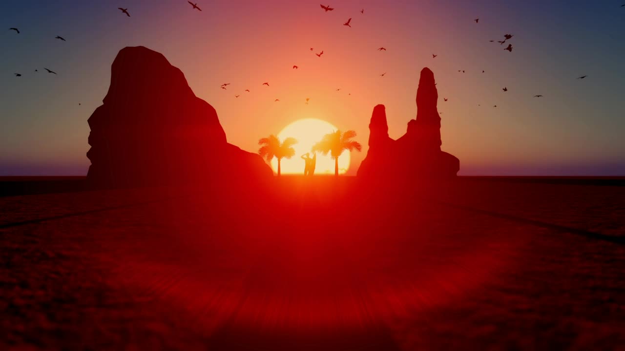 Free Video Stock surfer enjoying nature at sunset Live Wallpaper - Free Download