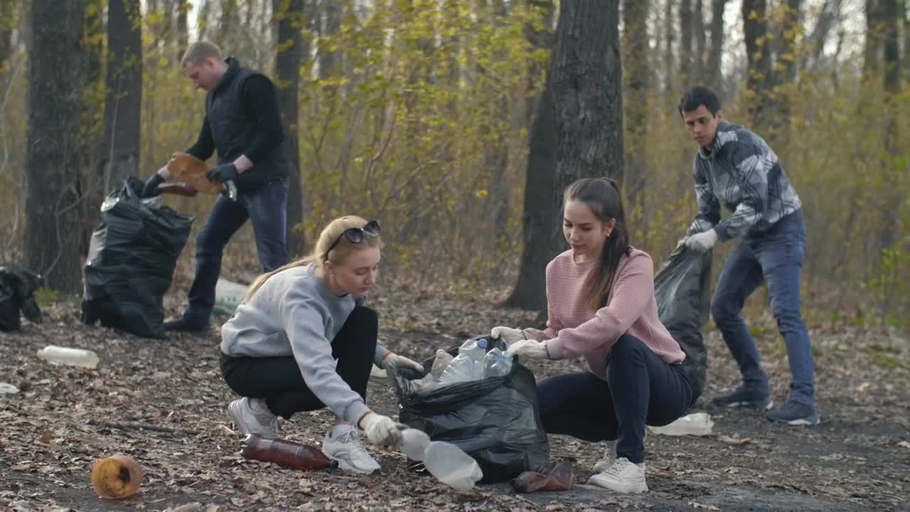 Free Stock Video Young People Recycling Garbage Live Wallpaper - Free Download