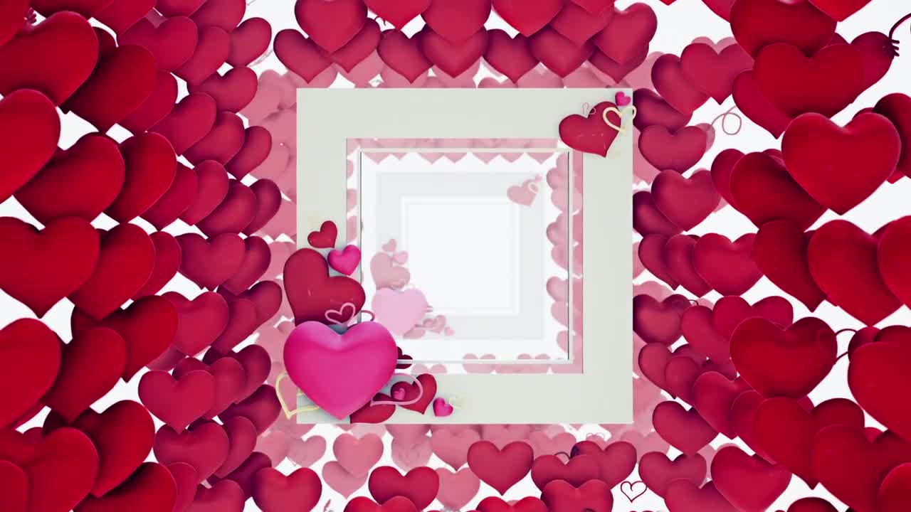 Free Video Stock Slowly Crossing A Tunnel Made Of Hearts D Live Wallpaper - Free Download