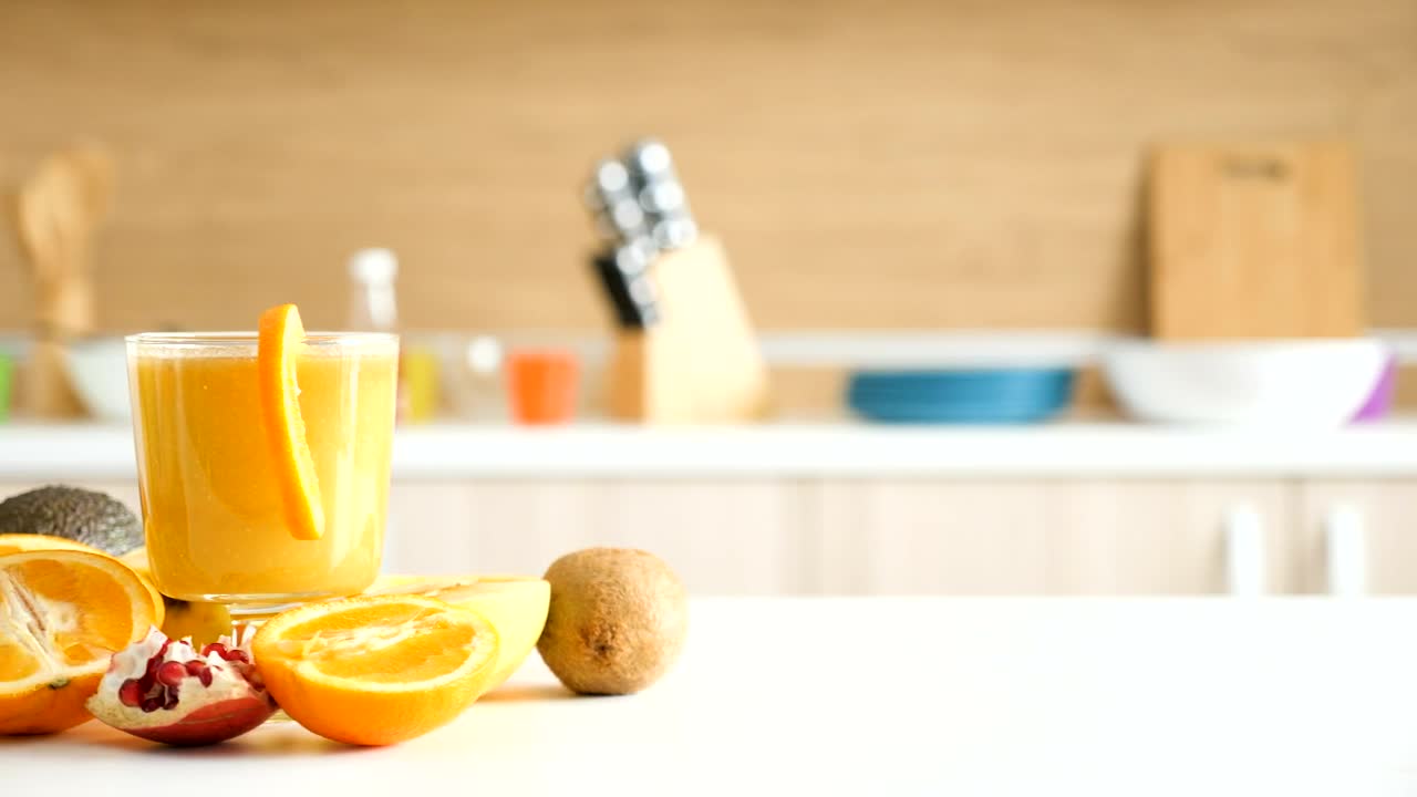 Stock Video Healthy Diet Fruits And Vegetables Surround Drinks Animated Wallpaper - Free Download