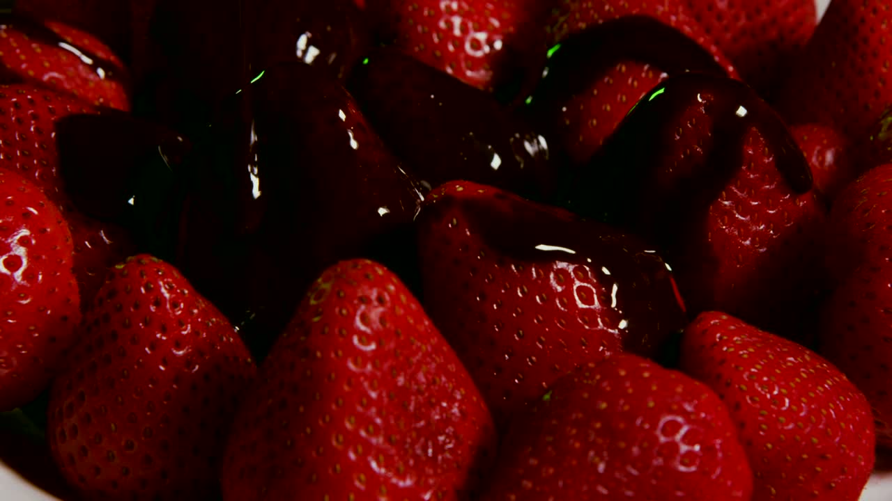 Video Stock Chocolate Sauce On Fruit Live Wallpaper For PC - Free Download