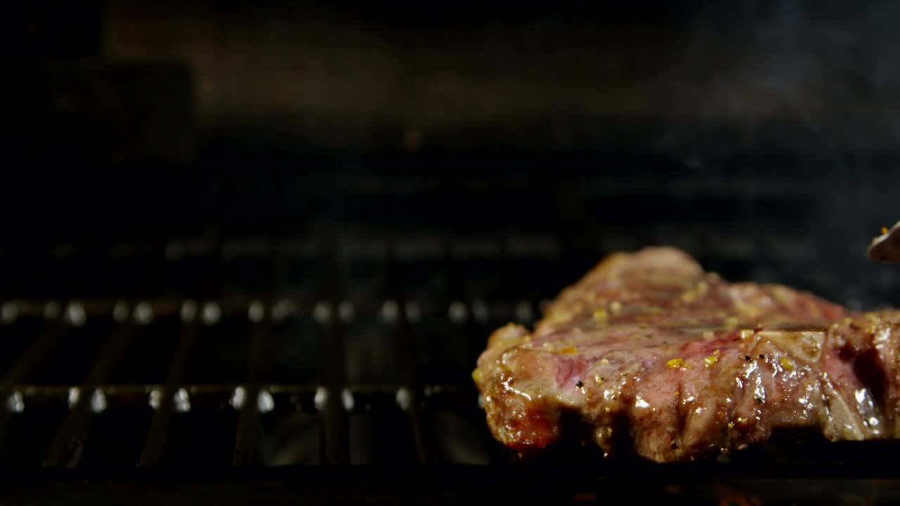Stock Video Flipping A Flame Grilled Steak Live Wallpaper For PC - Free Download