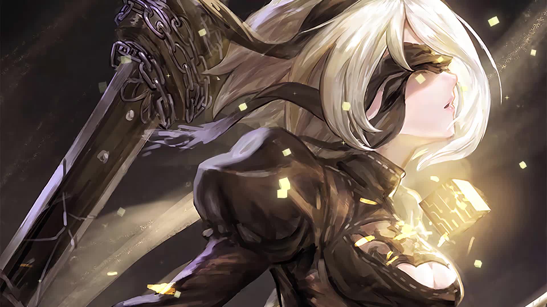 Nier Automata Gold Live Wallpaper - Free Download