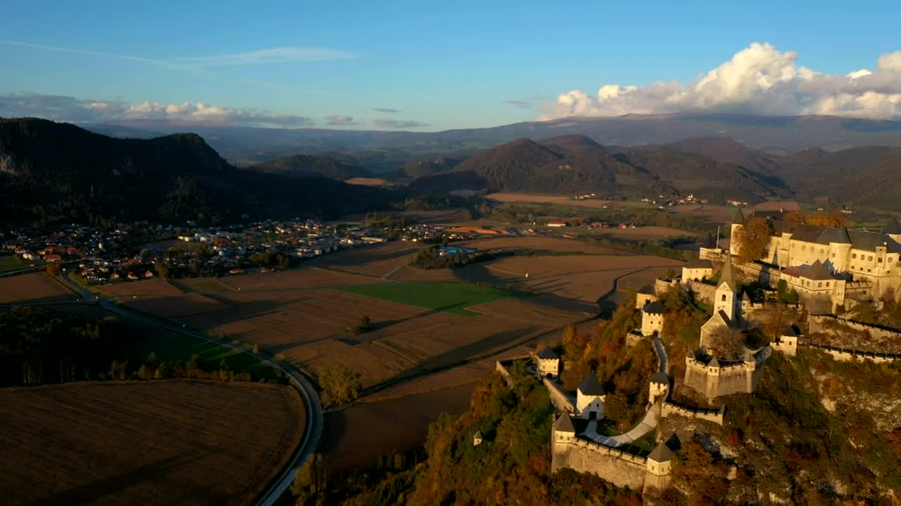 Stock Video Flying Over A Medieval Castel Live Wallpaper For PC - Free Download