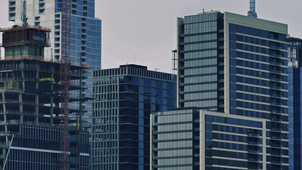 Free Video Stock Skyscrapers Of A Big City From Top To Bottom Live Wallpaper - Free Download