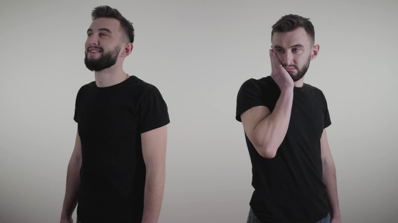 Stock Video Man With Double Personalit Animated Wallpaper - Free Download