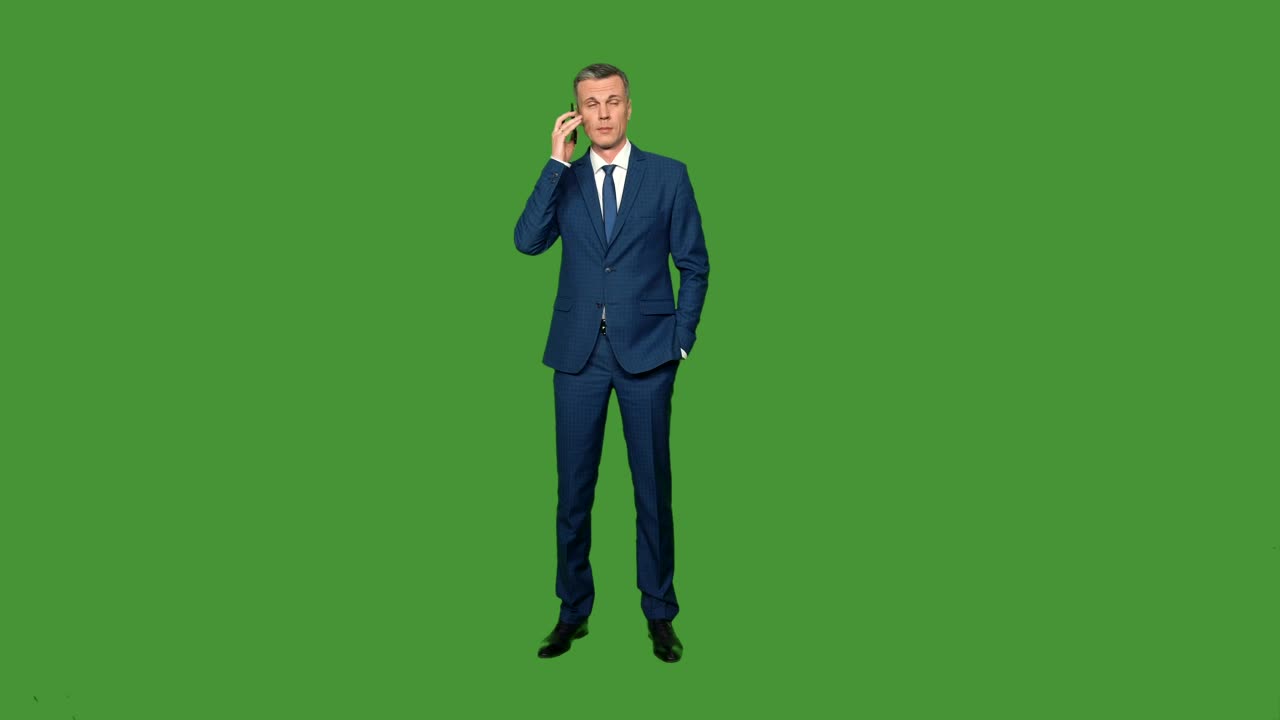 Video Stock Businessman Answering A Phone Call Live Wallpaper For PC - Free Download