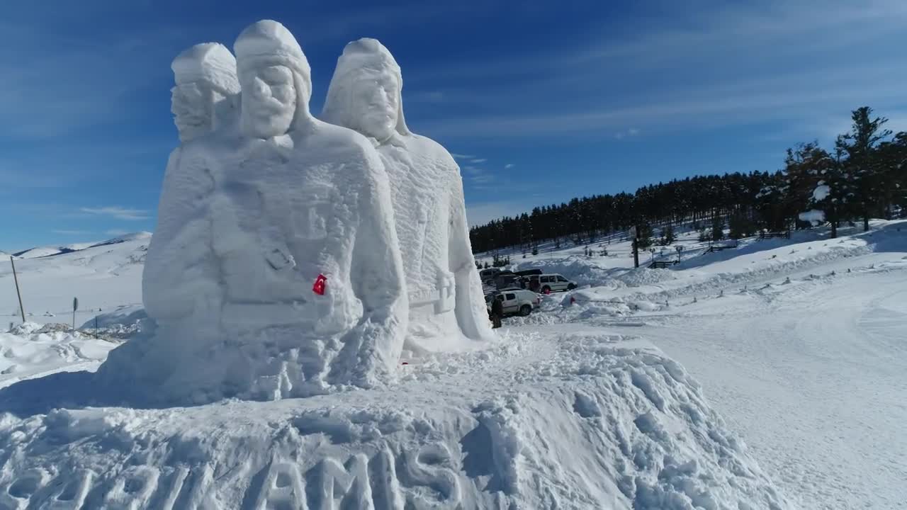 Free Stock Video Sculpture Made Out Of Snow Live Wallpaper - Free Download