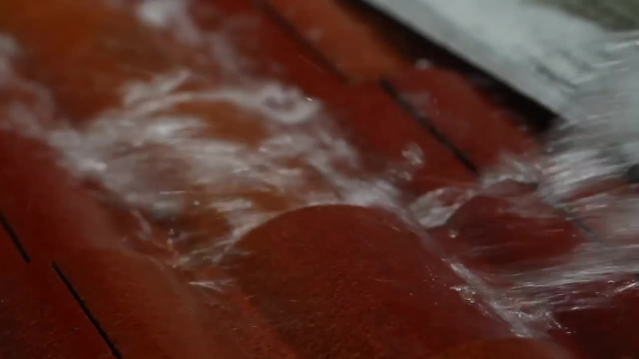 Stock Footage Water Rushing Along A Rooftop Live Wallpaper - Free Download