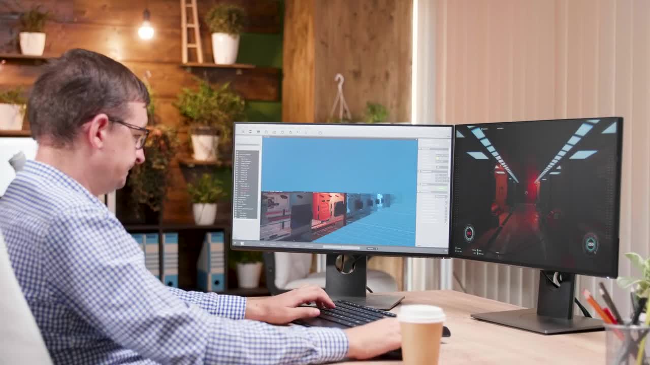 Stock Video Gaming Designer Works In D Computer Software Live Wallpaper For PC - Free Download