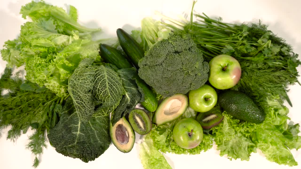 Stock Video People Taking Green Vegetables And Fruits Live Wallpaper - Free Download